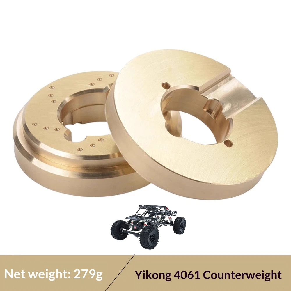 Rc Crawler Brass Upgrade Parts Weight - Yikong Yk4061 真鍮ホイールカウンターウェイト 1 6 スケール