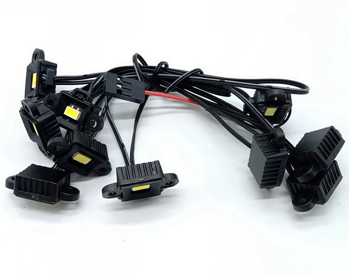 Rc Crawler Led Light Kit Controller - LED ホイールアーチフェンダーライトアンダーボディシャーシライトキットトラクサス 1/10 TRX6 G63 6x6