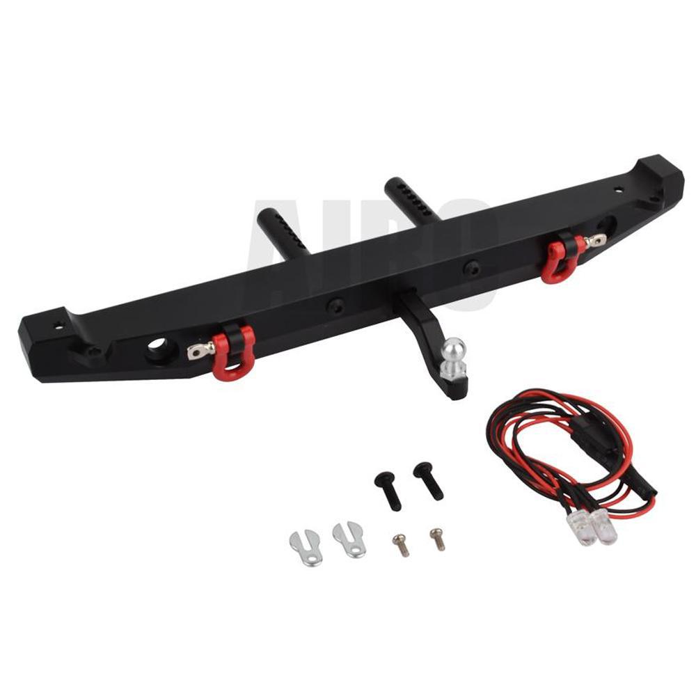 Metal Chassis Frame Rc Crawler - 金属製リアバンパー LED ライト付き 1:10 RC クローラーカー