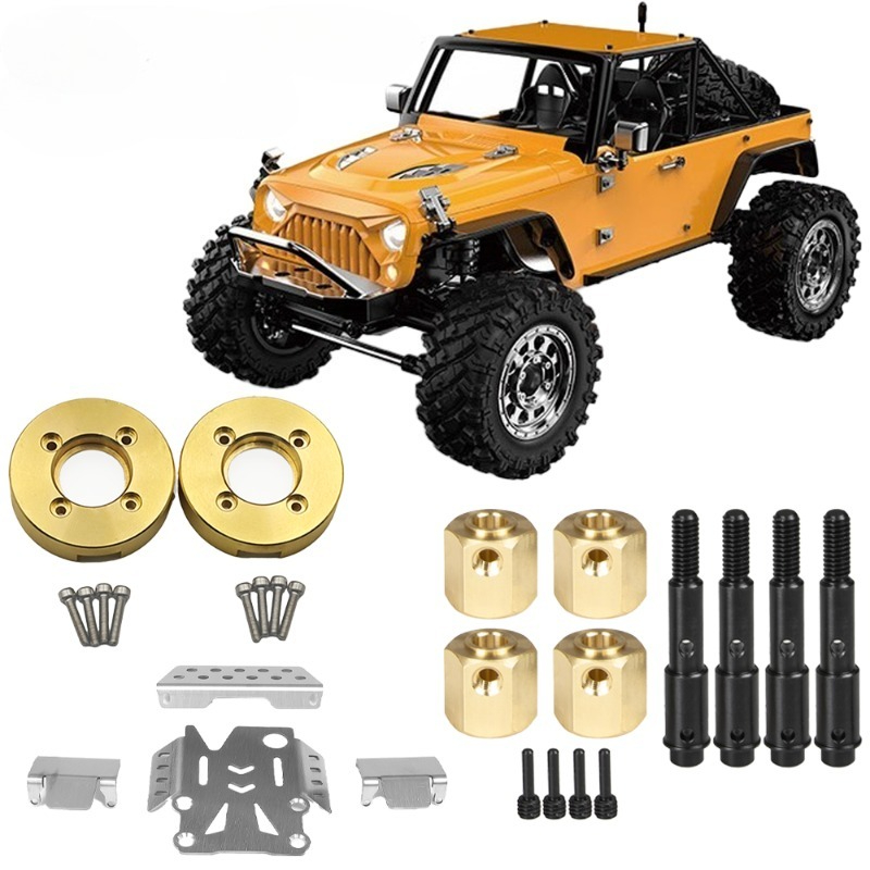 Rc Crawler Brass Upgrade Parts Weight - 真鍮製ウェイトブロック ユニバーサルシャーシアーマー 拡張カプラー ブリヂストンタイヤ MXJ H12Y+