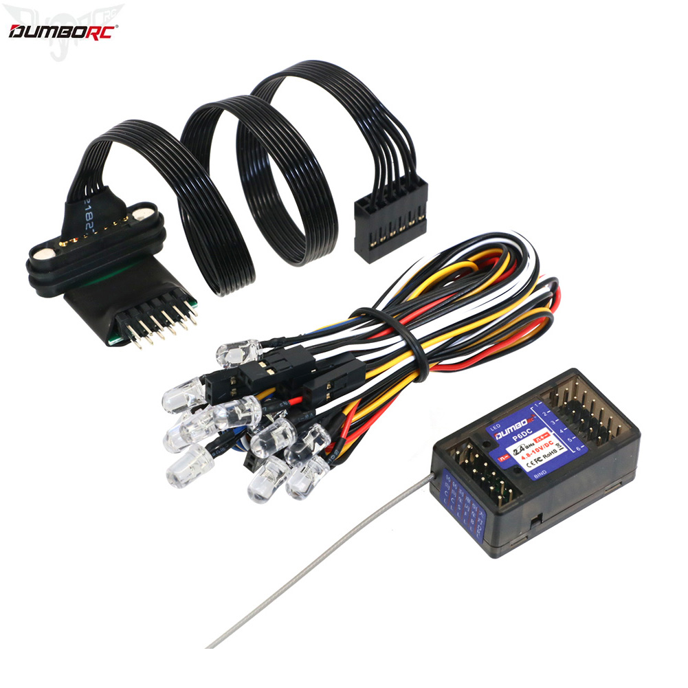 Rc Car Transmitter Receiver 6 Channel - DumboRC 2.4G 6CH P6DC P6DCG レシーバー