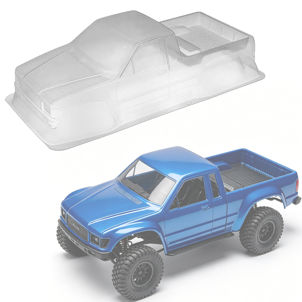 Rc Crawler Body Shell Clear 313Mm - 12.3インチ 313mmホイールベース クリアピックアップボディシェルキット 1/10 RCクローラー Trx4