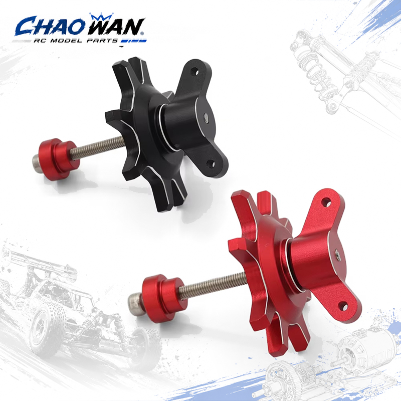 Rc Crawler Beadlock Wheels 1.9 2.2 - 1/10スケールの1.9インチ、2.2インチビードロックホイールリム用、メタリックブラック/レッドのRCクローラータイヤ組み立て・分解ツール - 自動車修理用