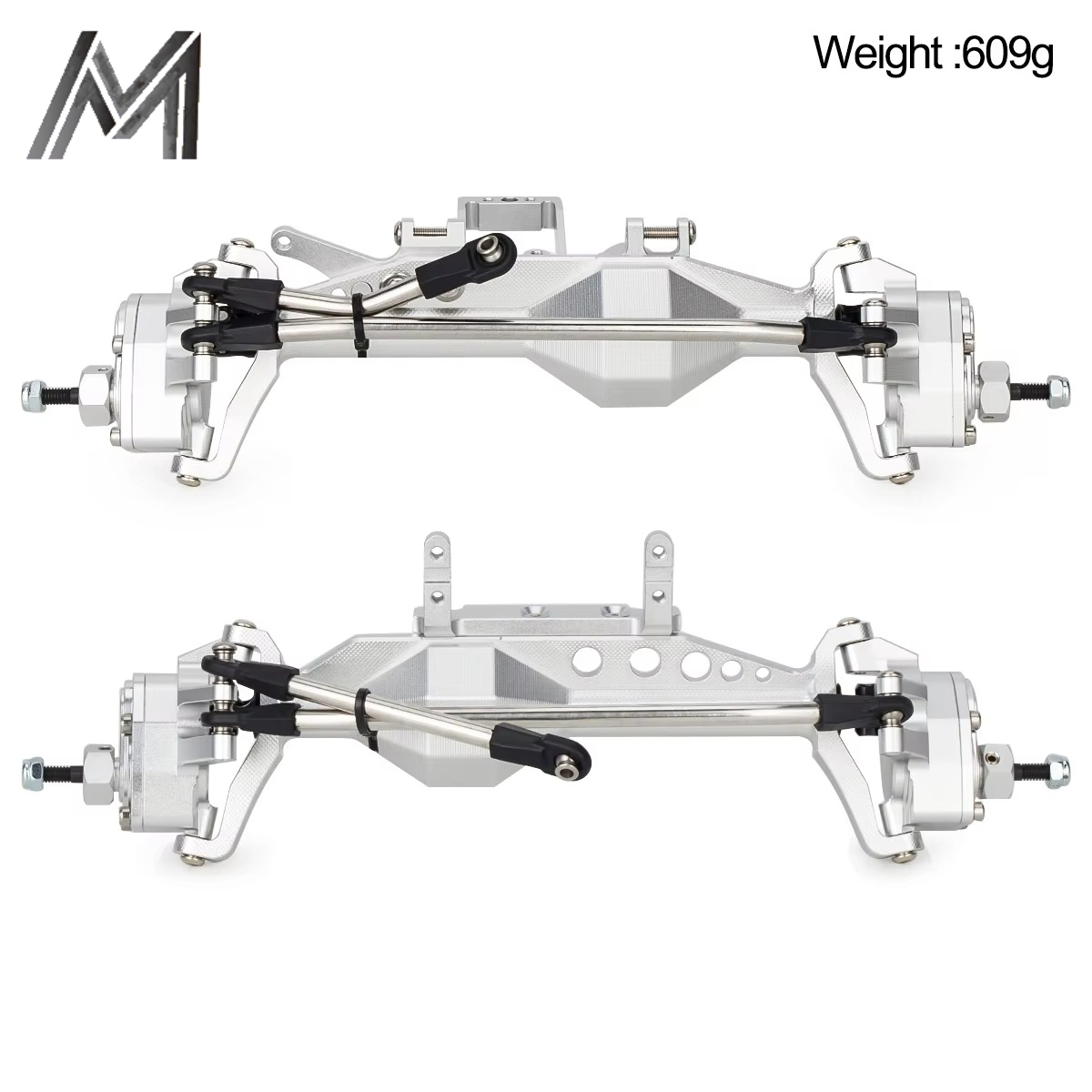 Portal Axle Metal Set Scx10 - 1/10スケールの4輪操舵LCGコンプリートモデル（SCX10 III、Capra）用、オフセットポータルアクスルセット、アルミニウム製サーボマウント。
