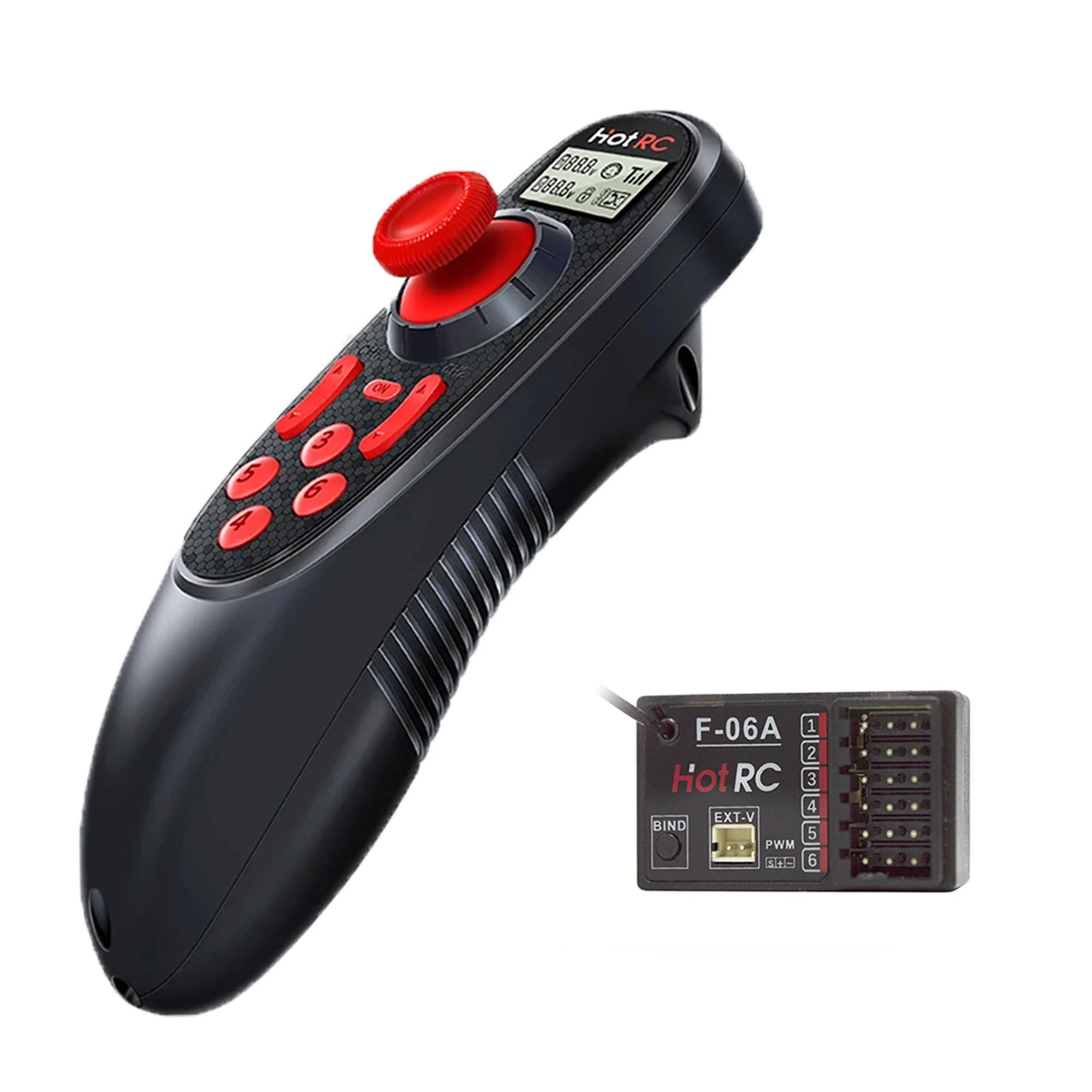 Rc Car Transmitter Receiver 6 Channel - HOTRC 6CH DS-600 2.4G RCボート送信機リモートコントローラー、F-06A 6チャンネルPWM受信機無線システム（船舶・自動車部品用）