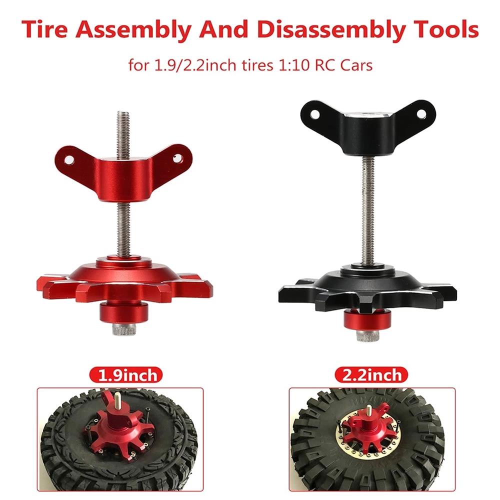 Rc Crawler Beadlock Wheels 1.9 2.2 - 1.9 2.2 ホイールビードロックホイールリムハブ組み立て削除ツール 1/10 クローラー車トラクサス TRX4
