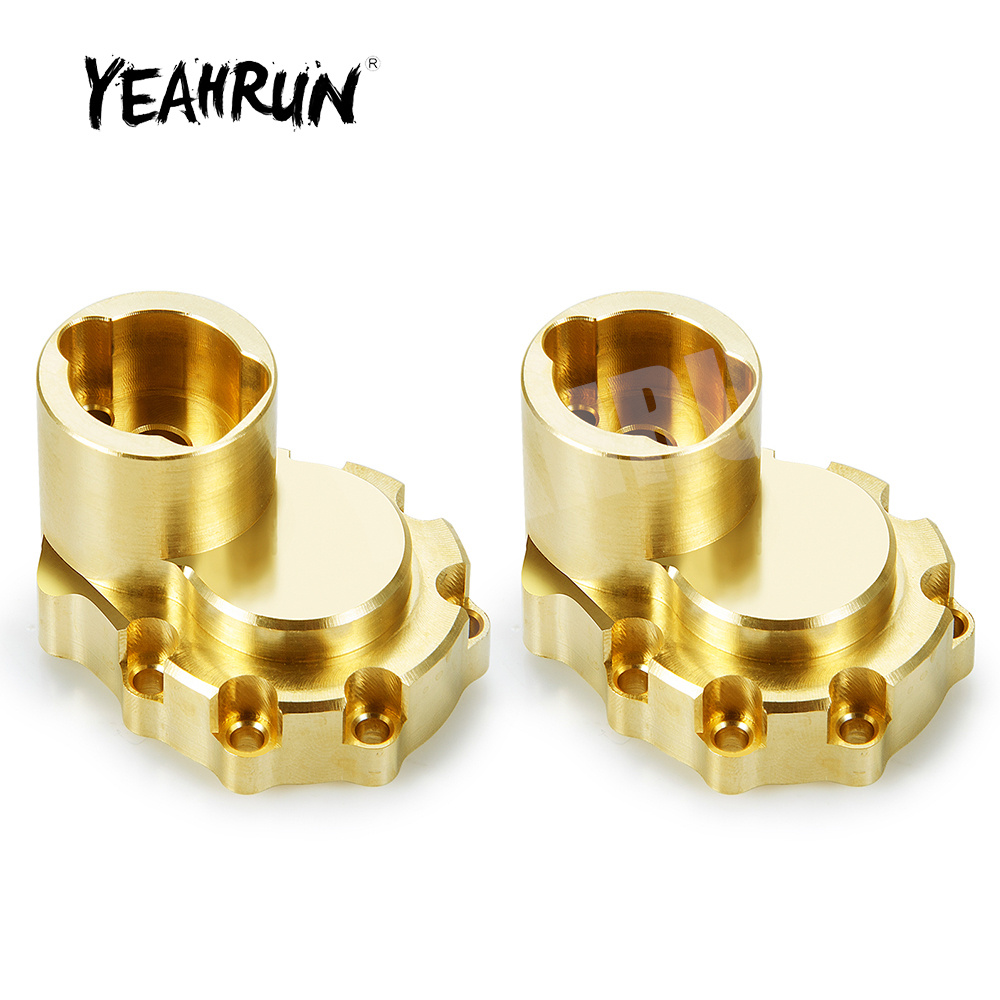 Rc Crawler Brass Upgrade Parts Weight - YEAHRUN 2 個真鍮リアアクスルナックルカップウェイトアダプター TRX-4 TRX4 1/10