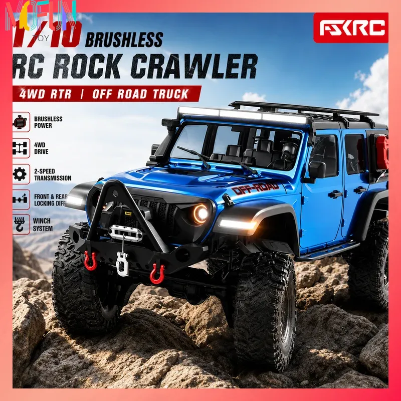 Rc Rock Crawler Rtr Brushless - Hbtoys 1/10 ブラシレスRCロッククローラーRTR 4WD 工場出荷時モーター装着 ESC