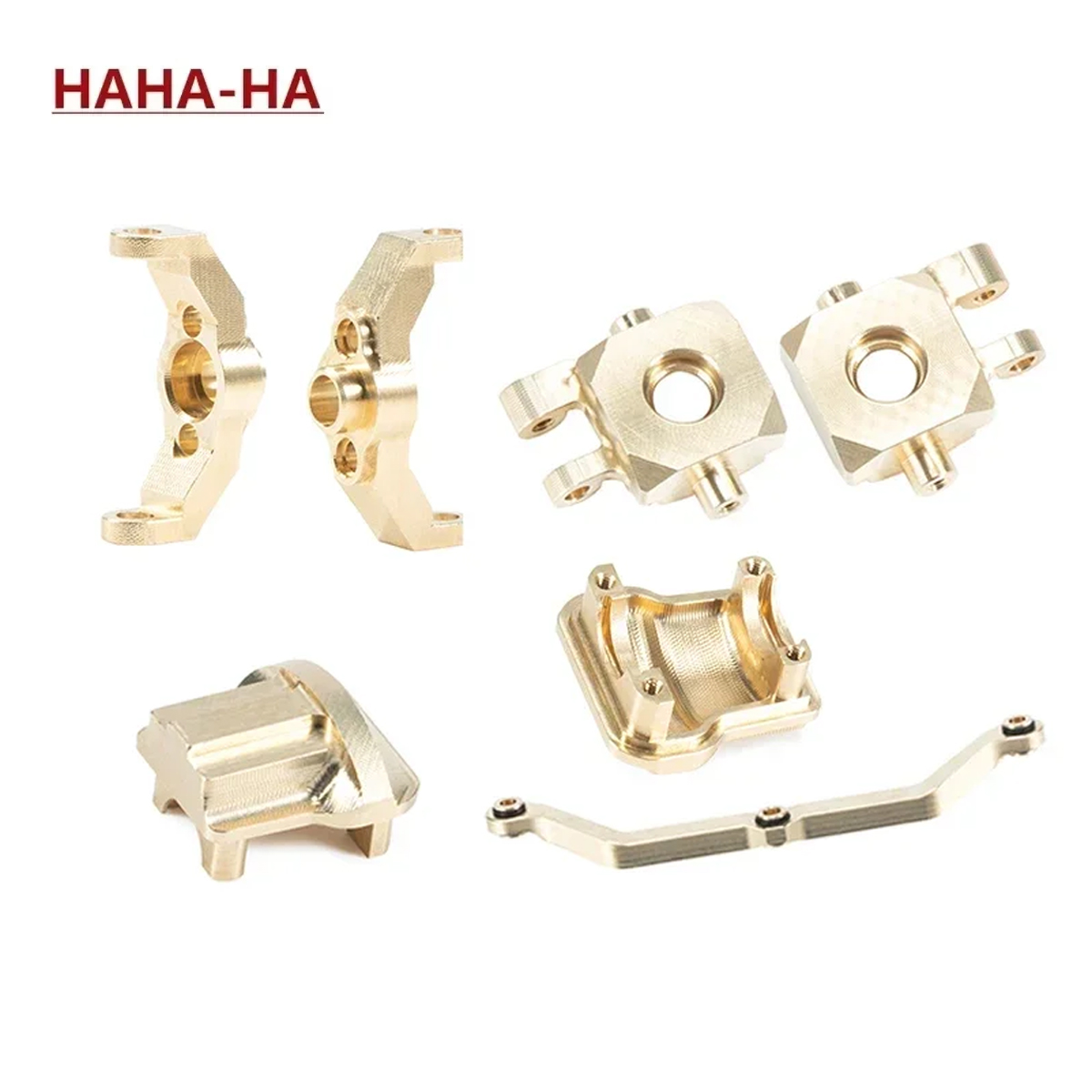 Rc Crawler Brass Upgrade Parts Weight - TRX4M 真鍮製ウェイトステアリングリンクブロック ナックルディフカバー キャスターブロック 1/18 RCクローラー