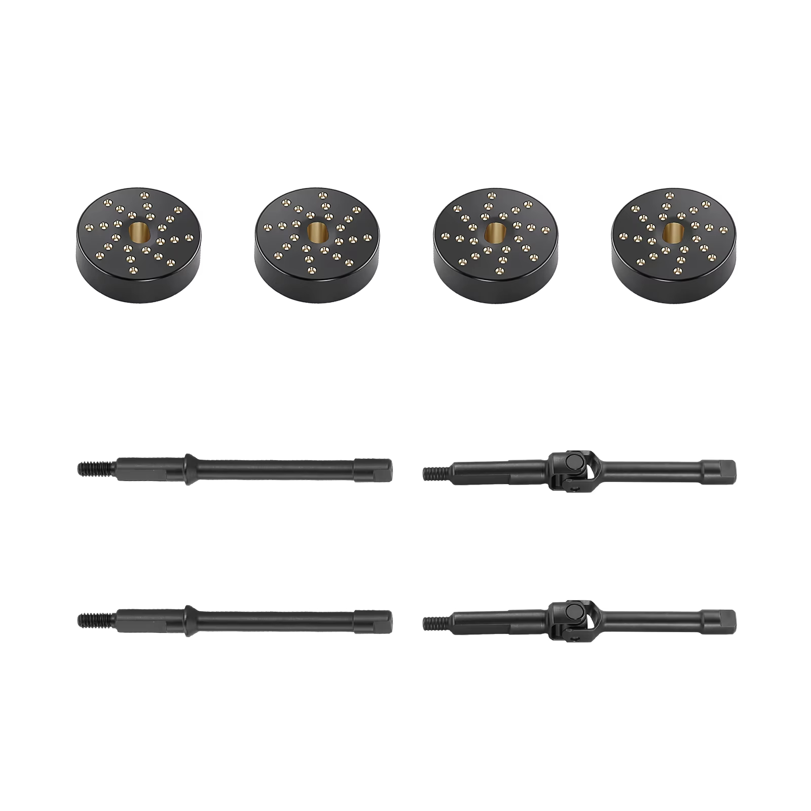 1セット スチール製フロント＆リアCVDアクスルシャフト + - Rc Crawler Brass Upgrade Parts Weight のレビューと価格