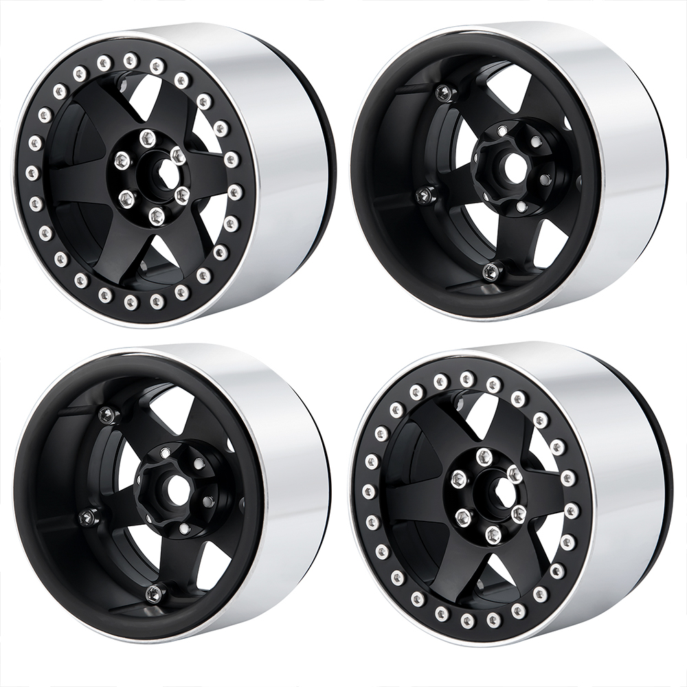 Axspeed-金属ホイールハブ,ビードロックホイール,1: - Rc Crawler Beadlock Wheels 1.9 2.2 のレビューと価格