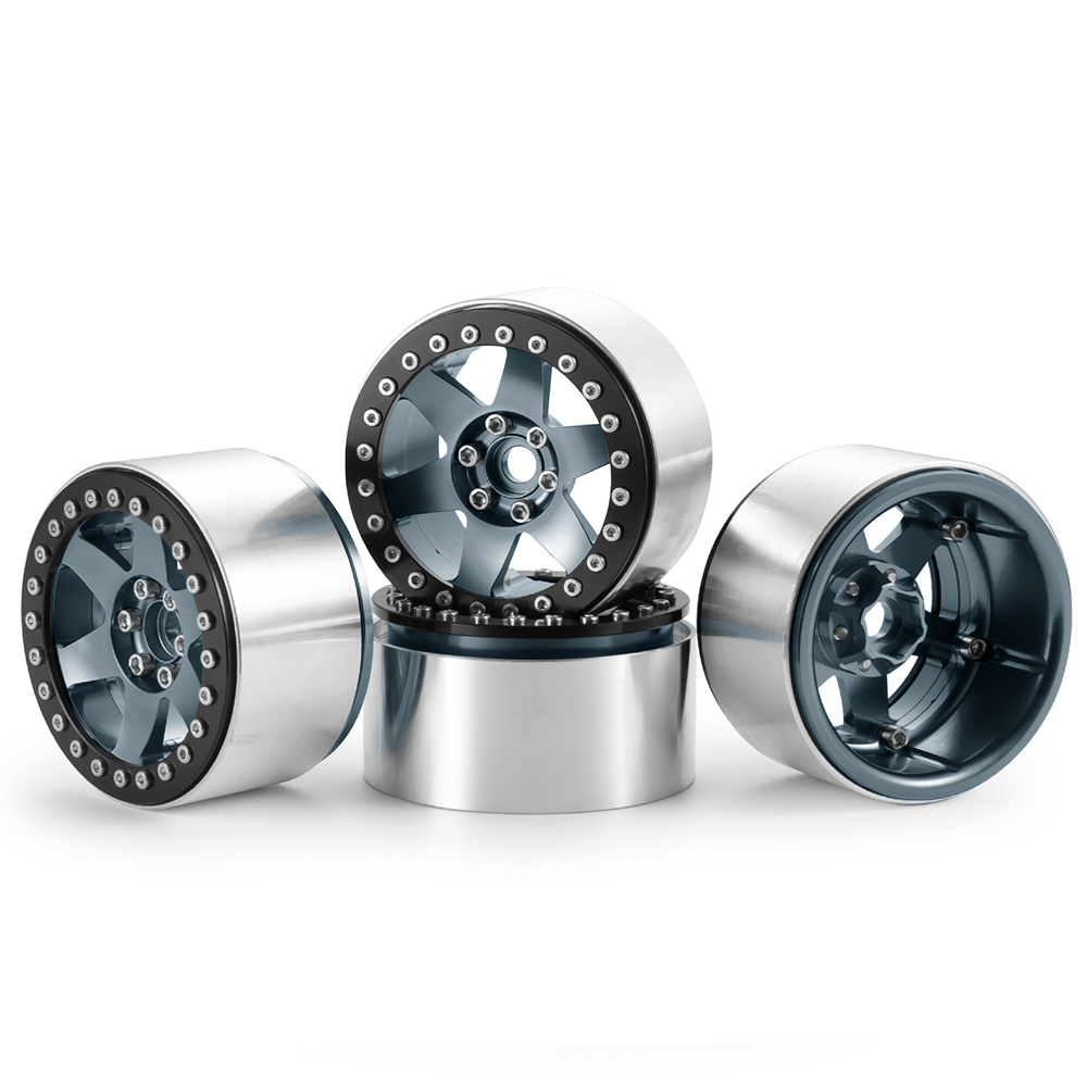 Axspeed-金属ホイールハブ,ビードロックホイール,1: - Rc Crawler Beadlock Wheels 1.9 2.2 のレビューと価格