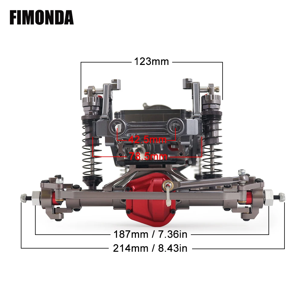 Fimonda-rcクローラーメタルシャーシキット1/10  - Metal Chassis Frame Rc Crawler のレビューと価格