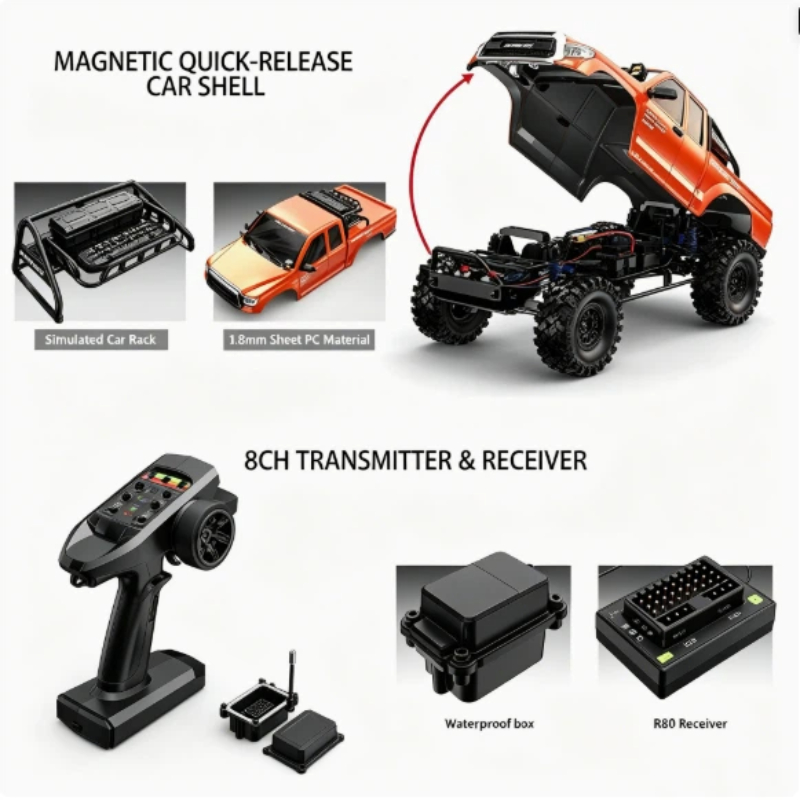 1/8 4WD ブラシレスRCカー MJX DFR-03 オ - Rc Rock Crawler Rtr Brushless のレビューと価格