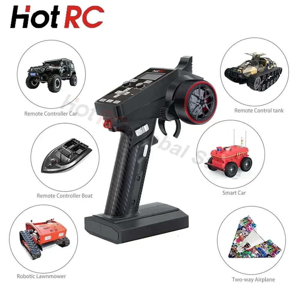 HotRC CT-6A 2.4G 6CH 6チャンネル片手操 - Rc Car Transmitter Receiver 6 Channel のレビューと価格