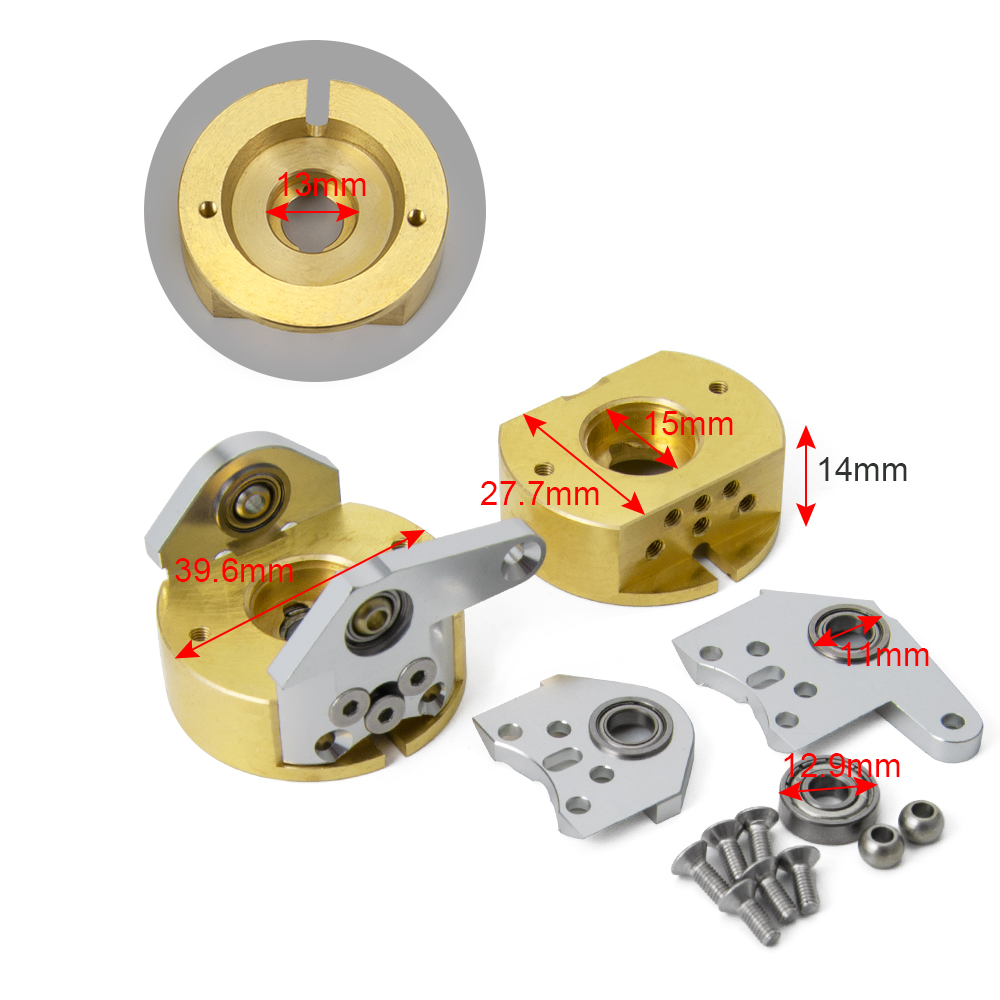 AXSPEED ポータルドライブハウジング真鍮カウンターウェ - Rc Crawler Brass Upgrade Parts Weight のレビューと価格