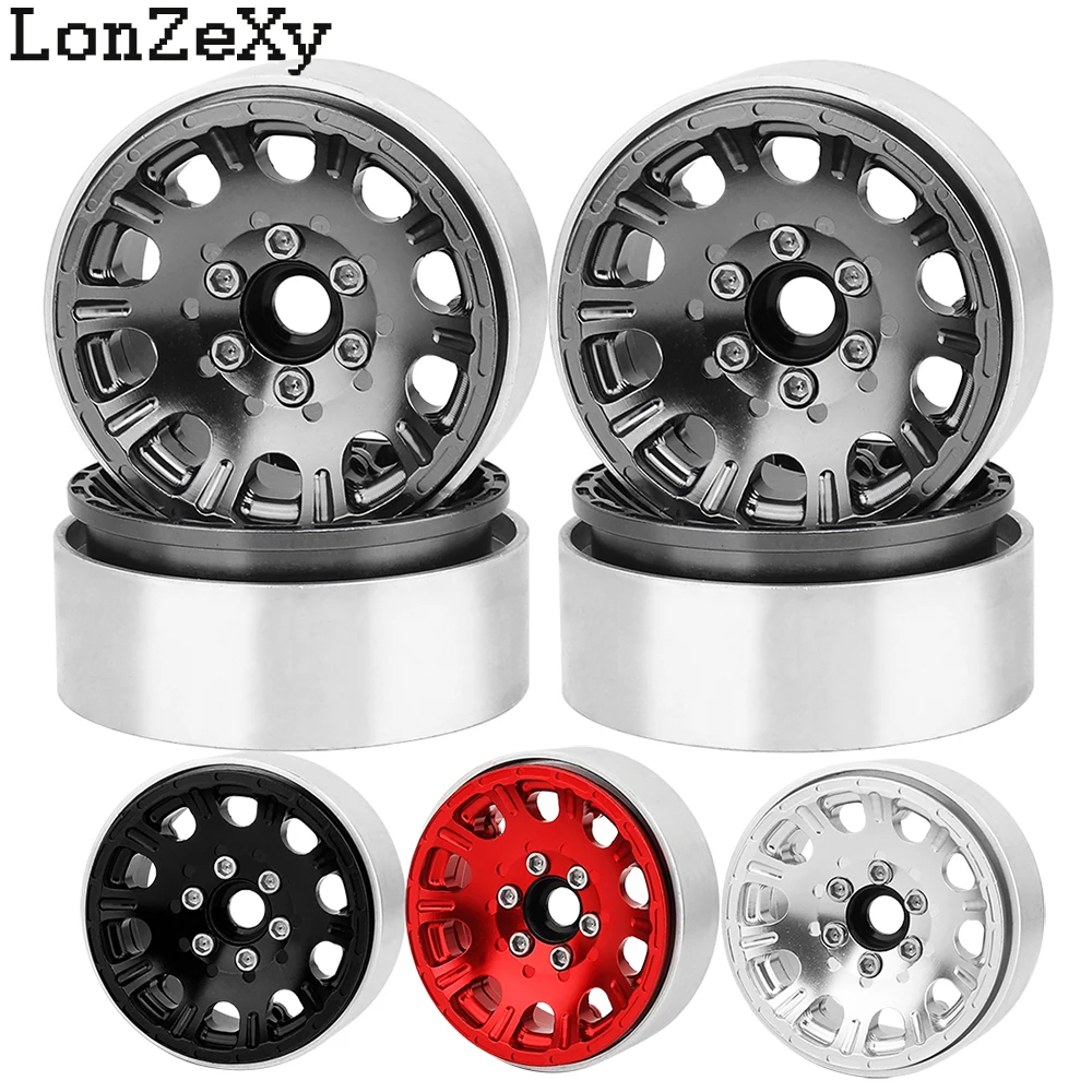 ビーズホイールリム,金属合金,scx10,wraith,90 - Rc Crawler Beadlock Wheels 1.9 2.2 のレビューと価格