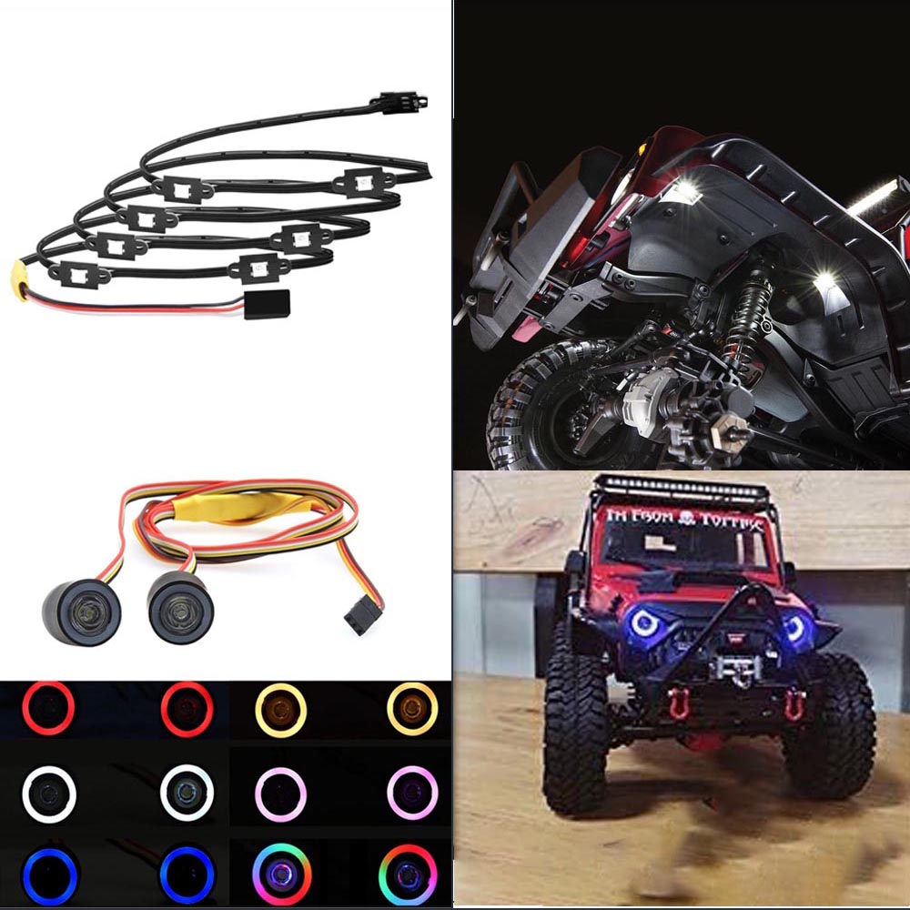 OGRC LED ライトキット ヘッドライト エンジェルアイ - Rc Crawler Led Light Kit Controller のレビューと価格