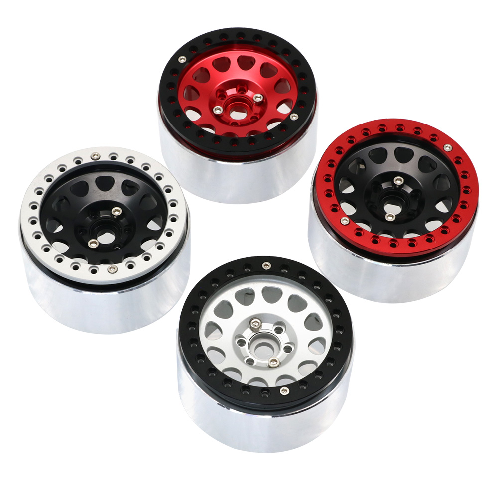 1個 1/10 RCクローラー CNCアルミ合金 2.2イン - Rc Crawler Beadlock Wheels 1.9 2.2 のレビューと価格