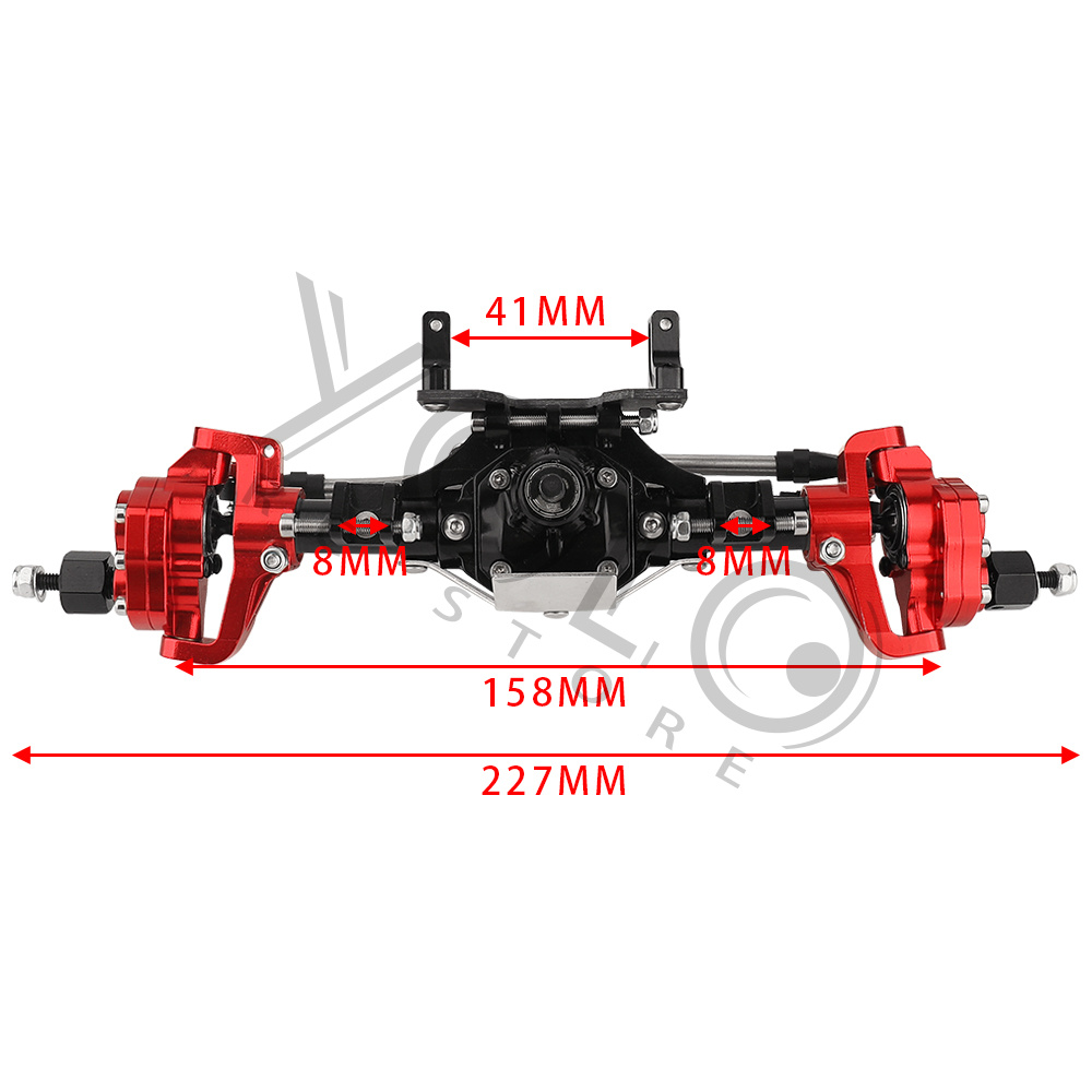 SCX10 II 1/10 RCクローラー用、金属製ダイヤモ - Portal Axle Metal Set Scx10 のレビューと価格