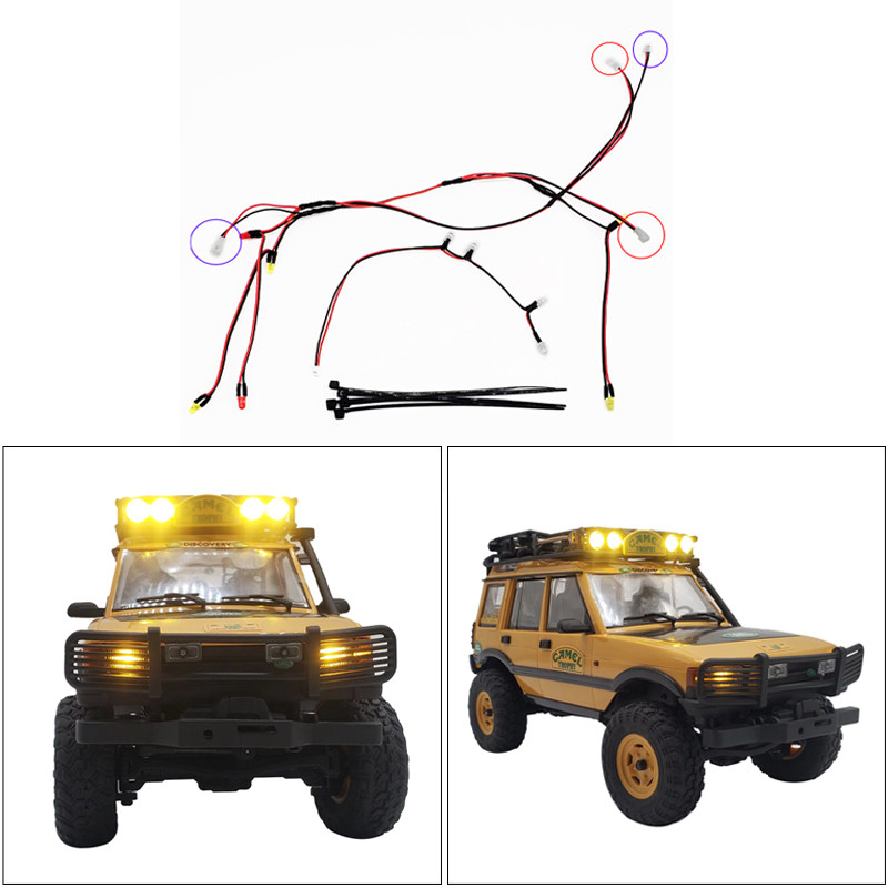 FCX24 M LED フロントリアルーフライトキット 1/ - Rc Crawler Led Light Kit Controller のレビューと価格