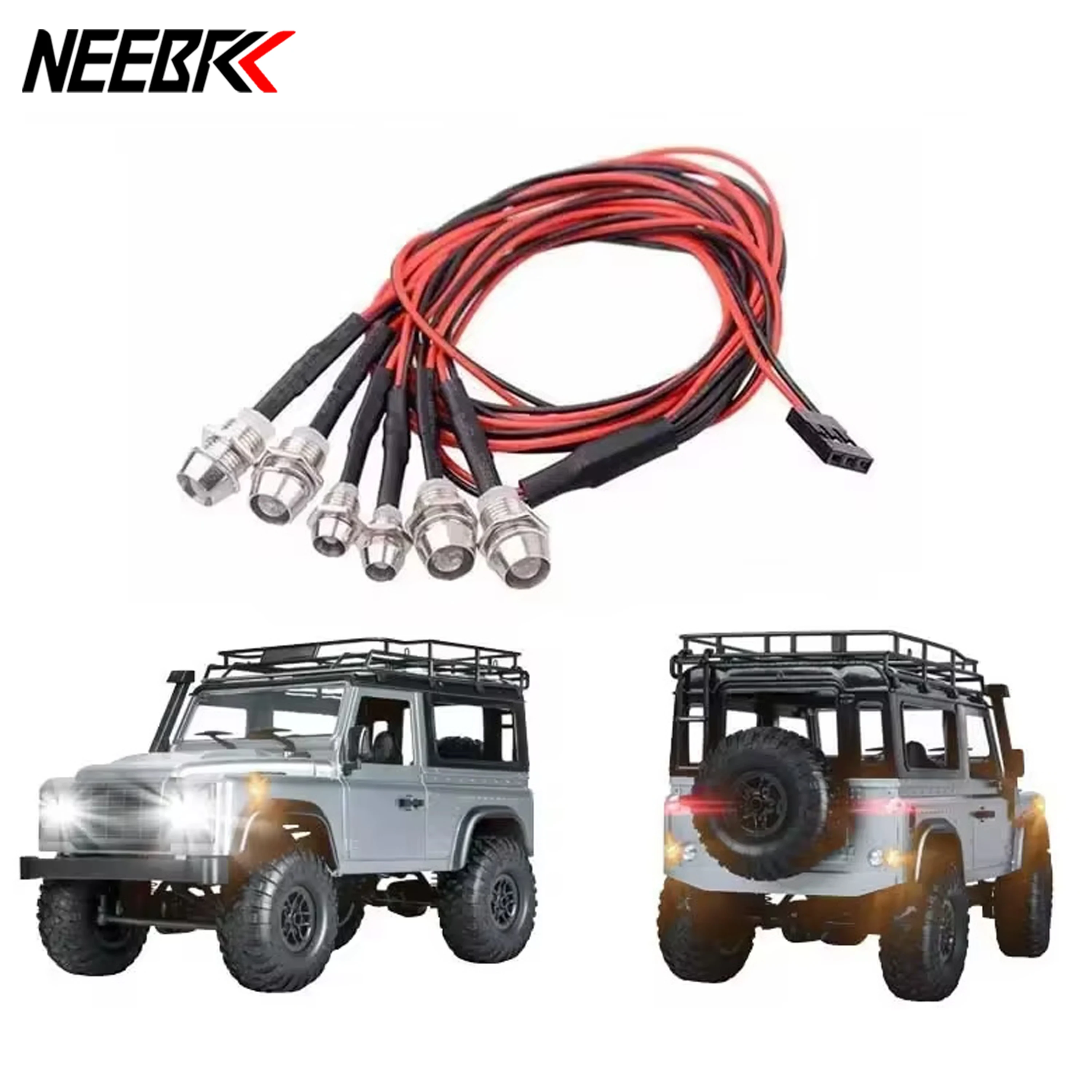 リモートコントロールカー用LEDライトキット,1:10, 1 - Rc Crawler Led Light Kit Controller のレビューと価格