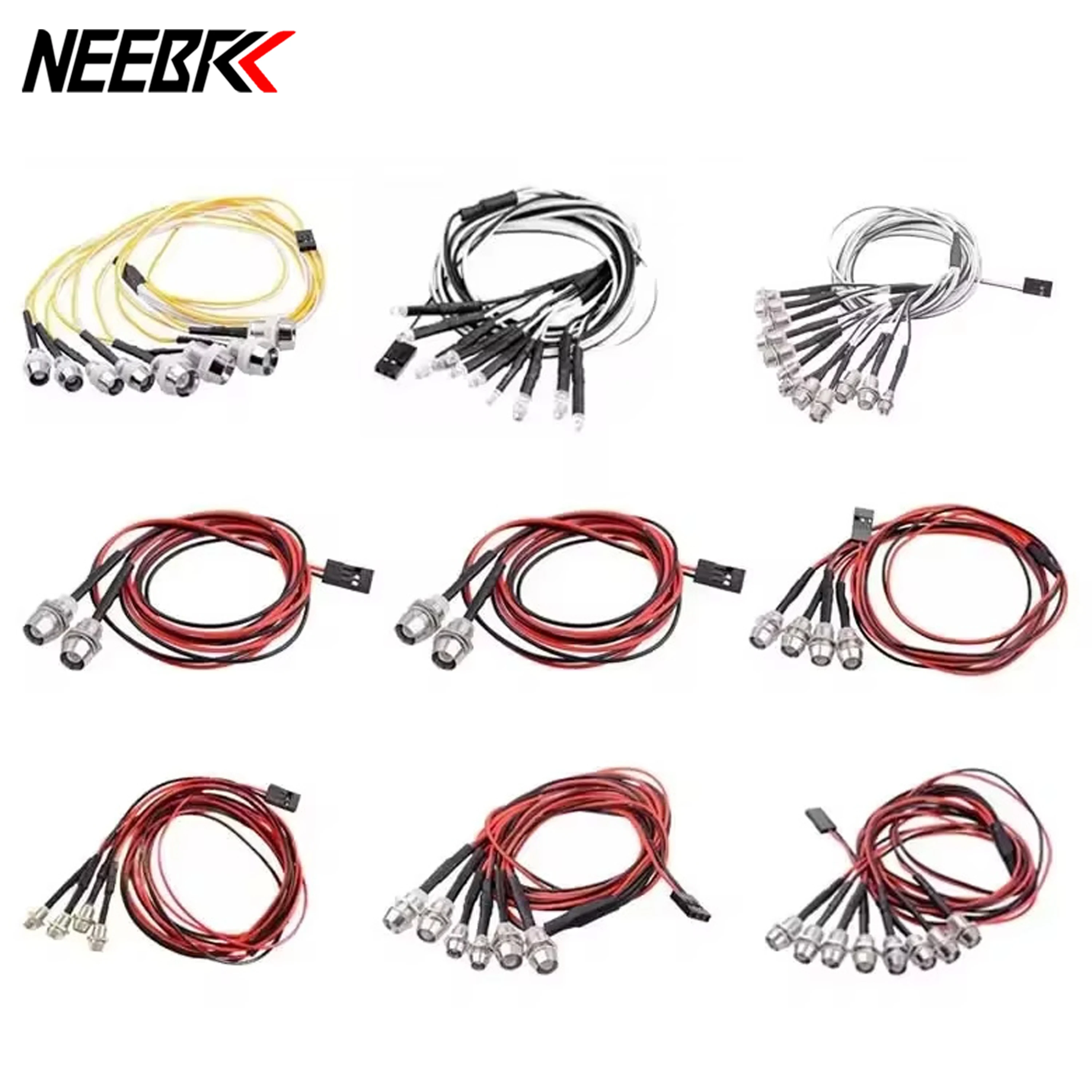 リモートコントロールカー用LEDライトキット,1:10, 1 - Rc Crawler Led Light Kit Controller のレビューと価格