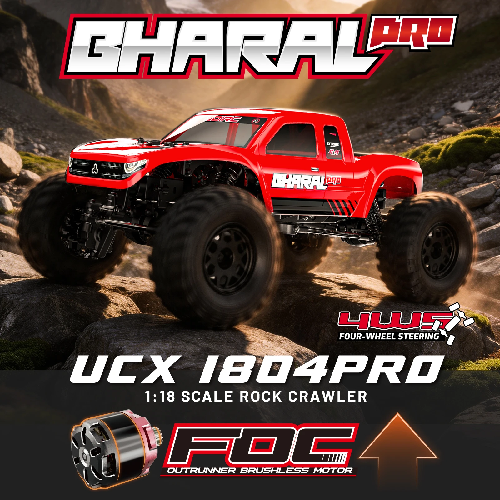 UDIRC 1/18、1/24スケール ミニRCクローラー  - Rc Rock Crawler Rtr Brushless のレビューと価格