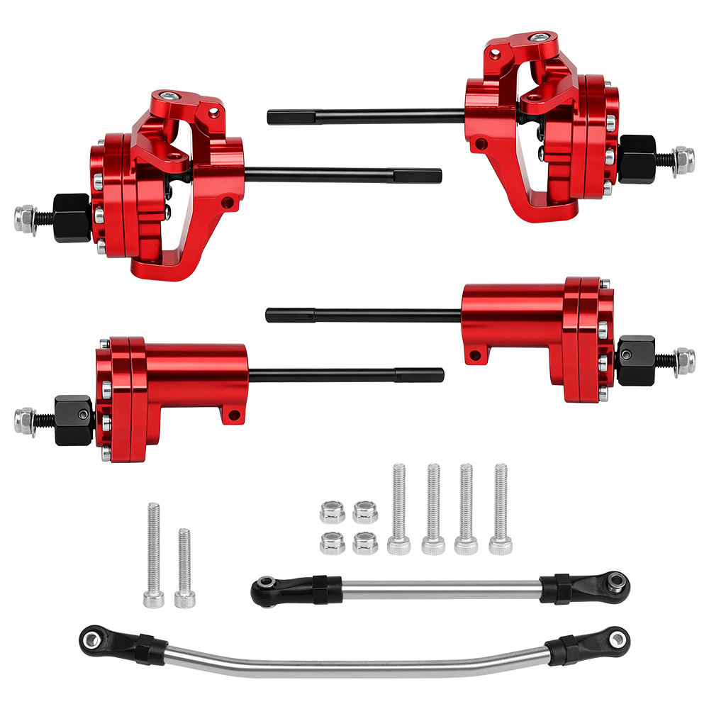メタルAR44ポータルアクスル リア/フロント-リアアクスル - Portal Axle Metal Set Scx10 のレビューと価格