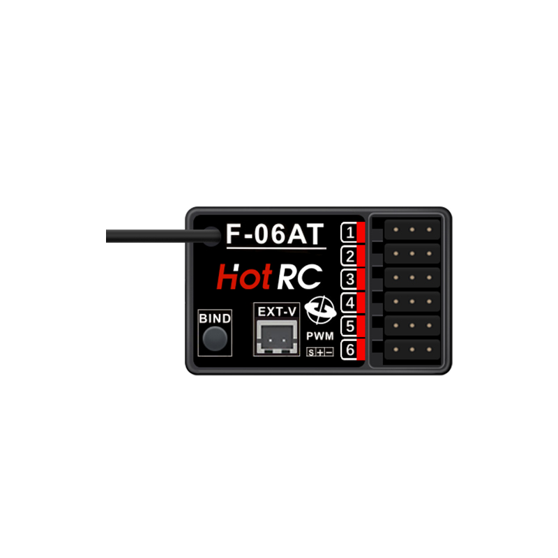 HOTRC 6CH 2.4Ghz F-06A F-06AT  - Rc Car Transmitter Receiver 6 Channel のレビューと価格
