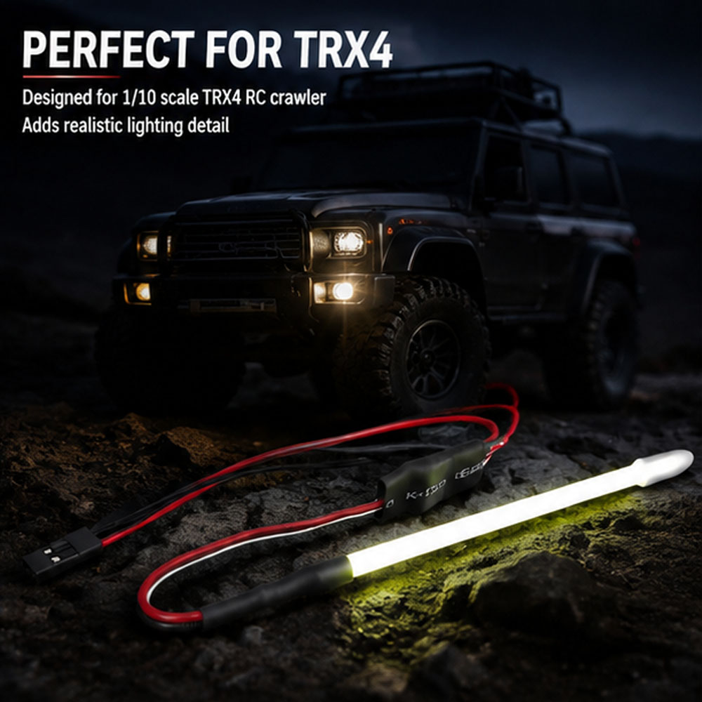 RCカー用LEDライトバーストリップテールライト、Axial - Rc Crawler Led Light Kit Controller のレビューと価格