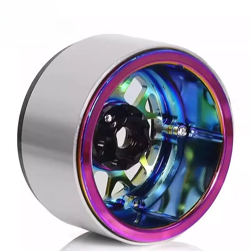 4個入り、レインボーカラーの1.9/2.2インチビードロック - Rc Crawler Beadlock Wheels 1.9 2.2 のレビューと価格