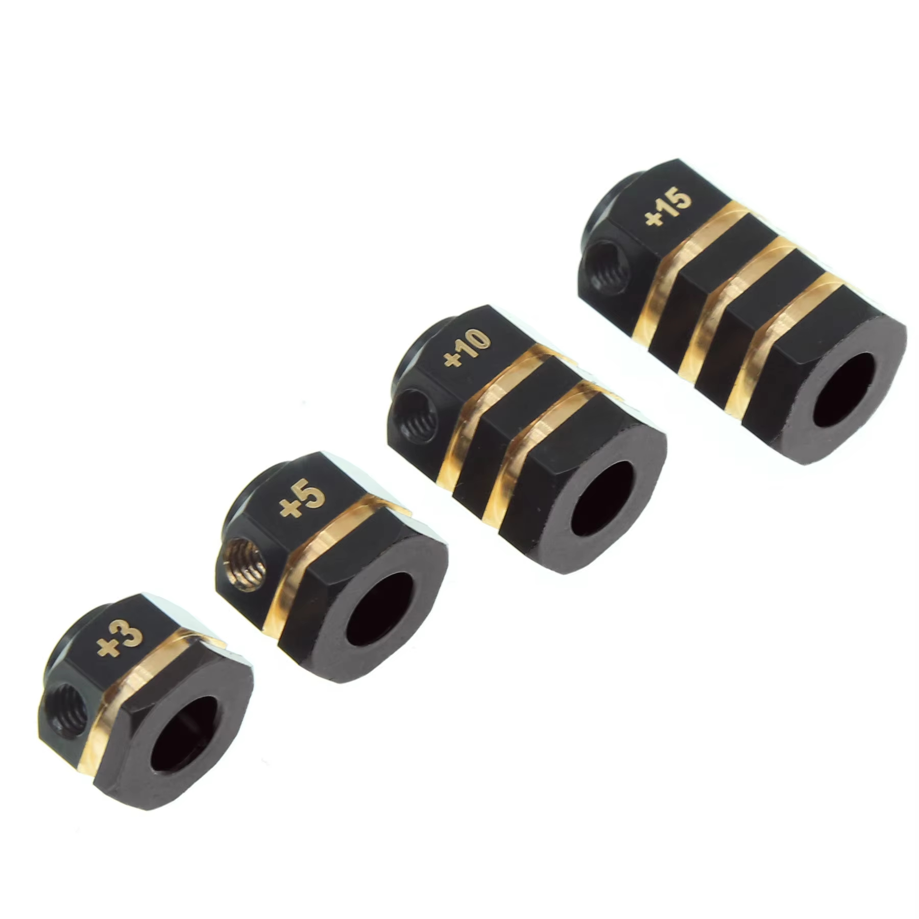 真鍮製の重り付き延長六角アダプター4個、TRX4/TRX6  - Rc Crawler Brass Upgrade Parts Weight のレビューと価格