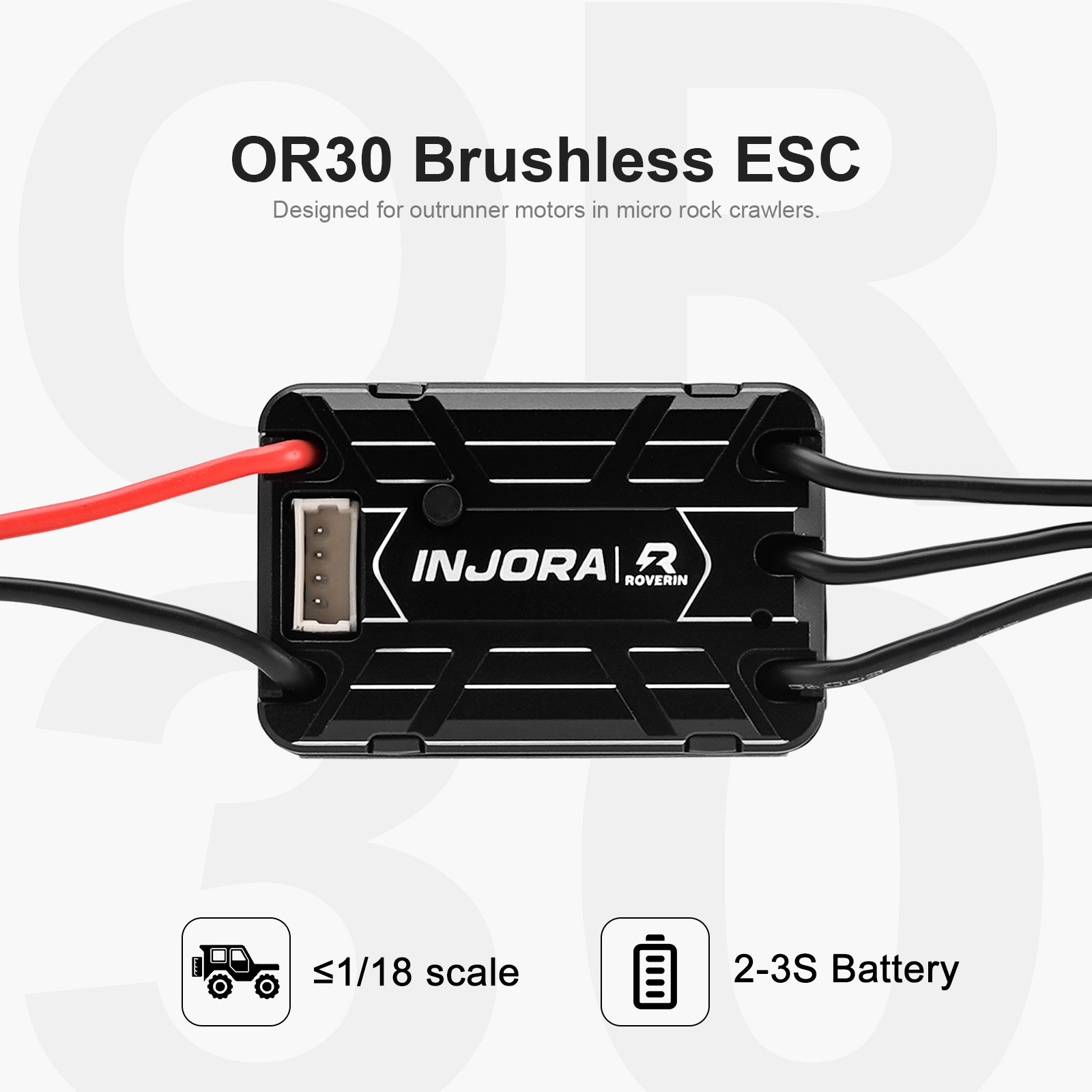 INJORA Roverin OR30 防水ブラシレスESC - Brushless Motor Esc Combo Rc Crawler のレビューと価格