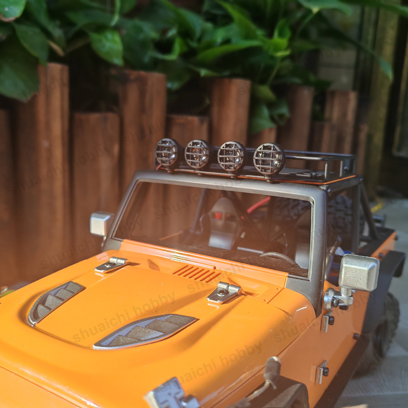1 セットのルーフラックと LED ライトキット付き MJX - Rc Crawler Led Light Kit Controller のレビューと価格