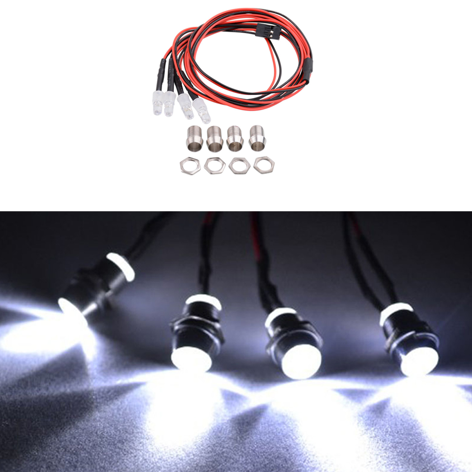 RCカー用LEDライトキット RCカー クローラー トラ H - Rc Crawler Led Light Kit Controller のレビューと価格