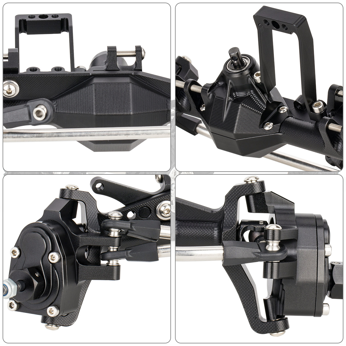 アルミニウム製4WSオフセットポータルアクスルセット、サーボ - Portal Axle Metal Set Scx10 のレビューと価格