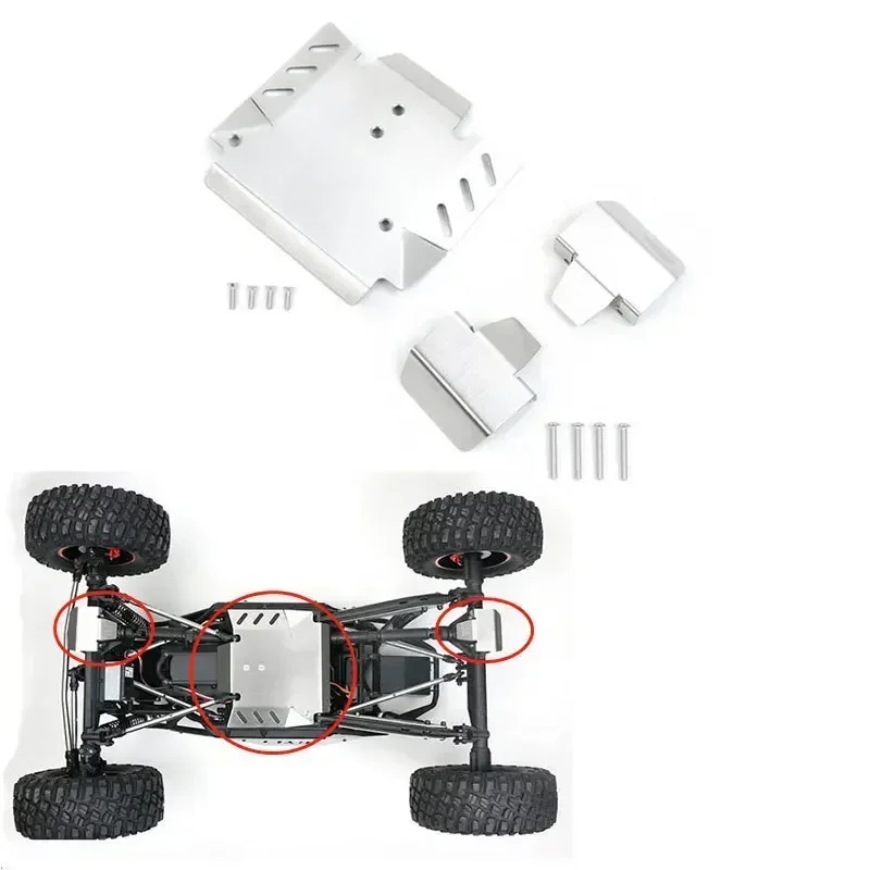 ステンレス鋼金属シャーシアーマーアクスルプロテクタースキッド - Metal Chassis Frame Rc Crawler のレビューと価格