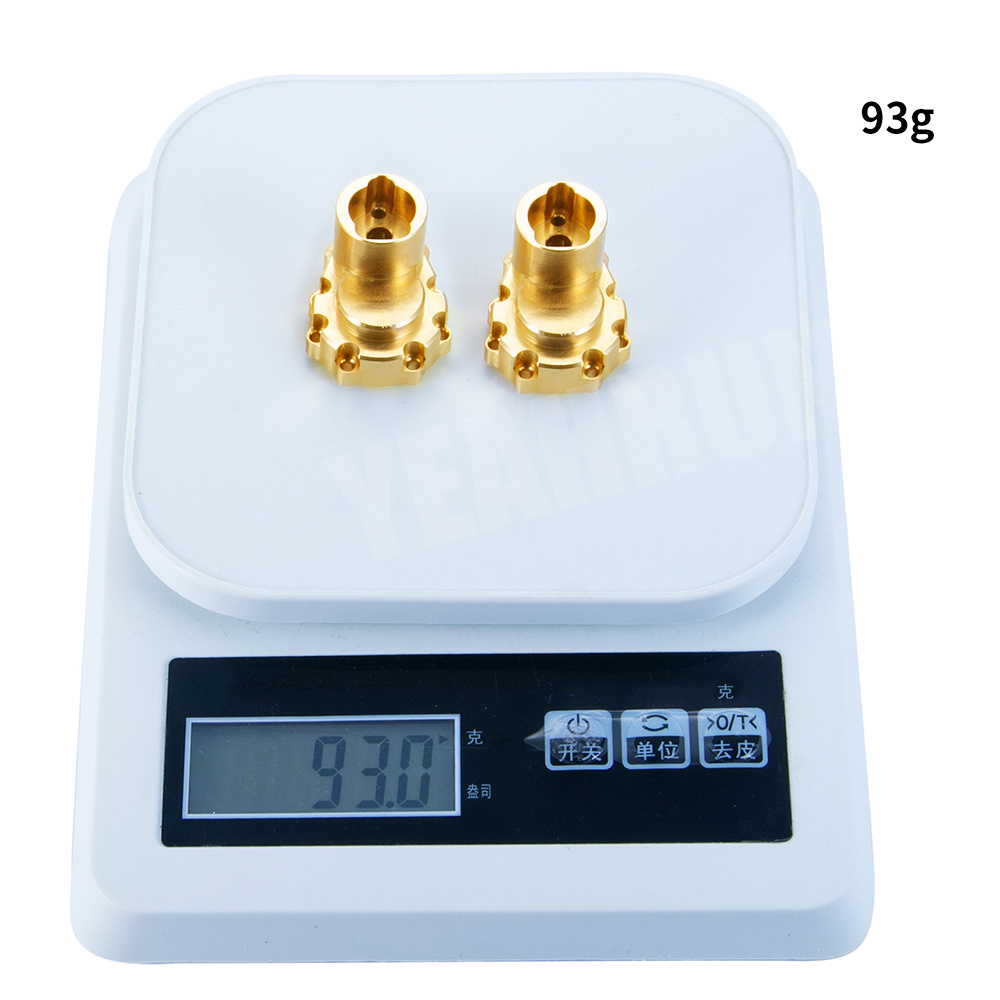 YEAHRUN 2 個真鍮リアアクスルナックルカップウェイト - Rc Crawler Brass Upgrade Parts Weight のレビューと価格