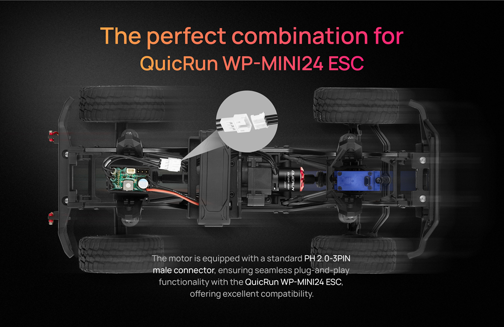 HOBBYWING QUICRUN WP-MINI24 25 - Brushless Motor Esc Combo Rc Crawler のレビューと価格