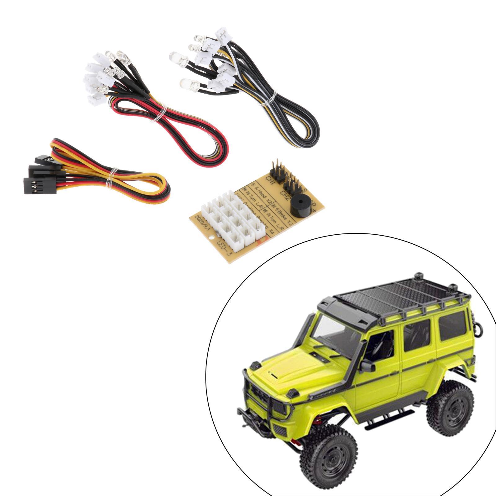 RC LED 照明システムキット MN86K G500 1/ - Rc Crawler Led Light Kit Controller のレビューと価格