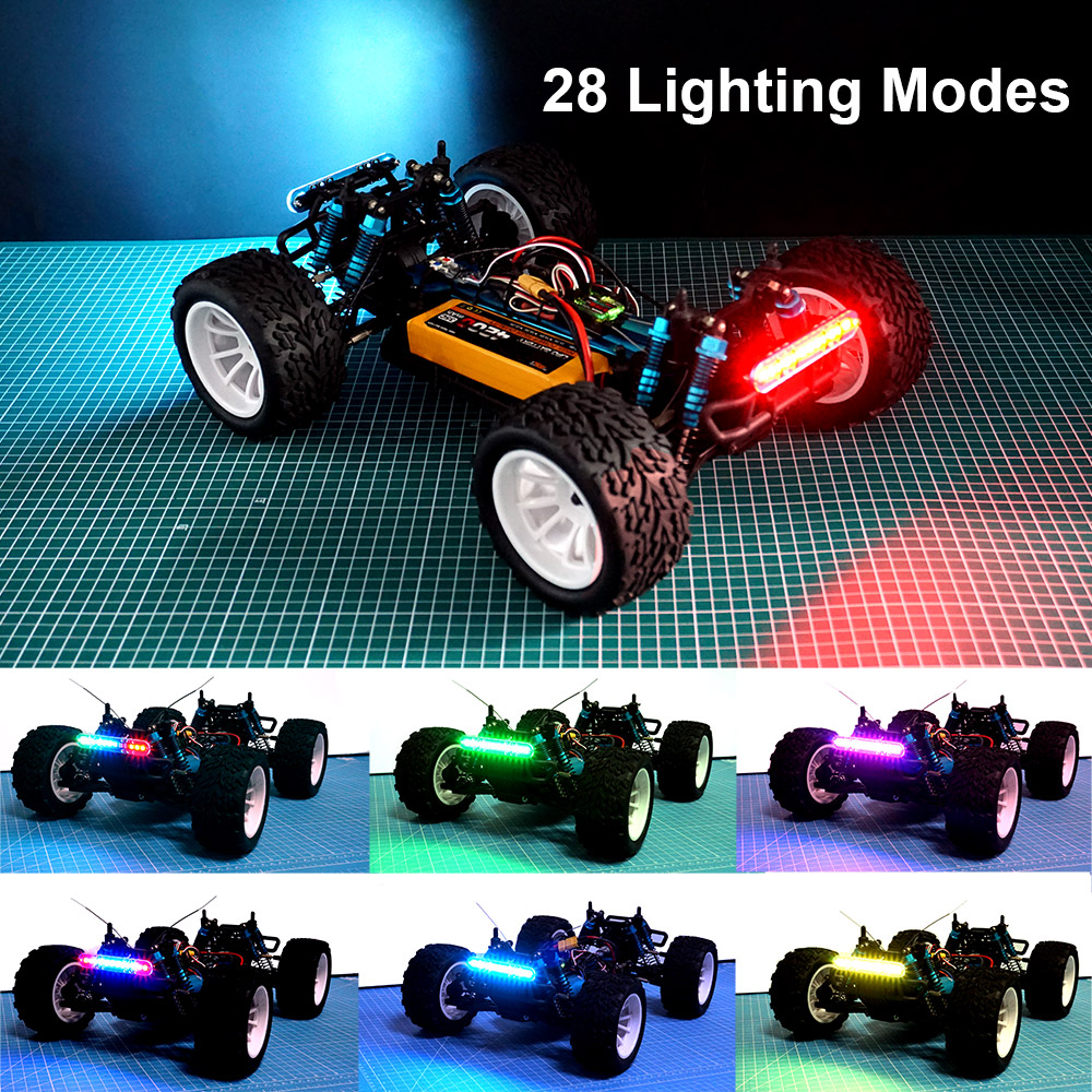 ラジコンカー用LEDライトキット,2つのライトバー,28の照 - Rc Crawler Led Light Kit Controller のレビューと価格