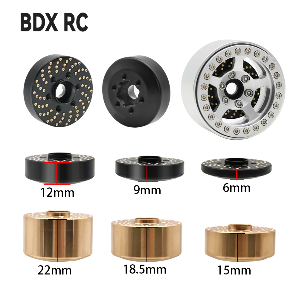 真ちゅう製ホイール付き六角ハブアダプター,1.9 2.2,R - Rc Crawler Beadlock Wheels 1.9 2.2 のレビューと価格