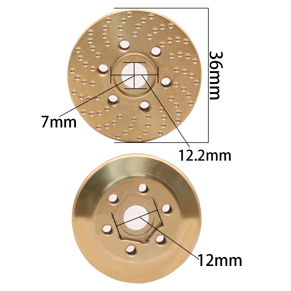 真ちゅう製ホイール付き六角ハブアダプター,1.9 2.2,R - Rc Crawler Beadlock Wheels 1.9 2.2 のレビューと価格