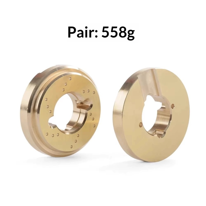 YK4061 1/6 RCクローラーカー用真鍮製カウンターウ - Rc Crawler Brass Upgrade Parts Weight のレビューと価格