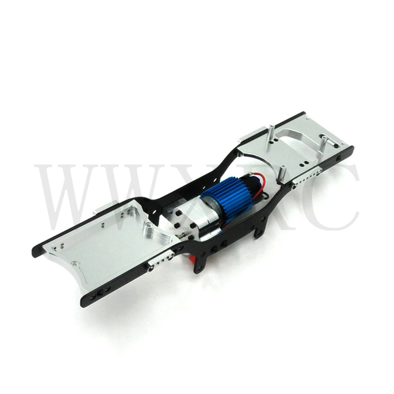 2本の金属黒桁サイドのためのフレームシャーシ1/16 wpl - Metal Chassis Frame Rc Crawler のレビューと価格